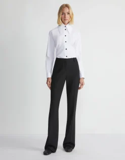 Stretch Cotton Snap Front Shirt