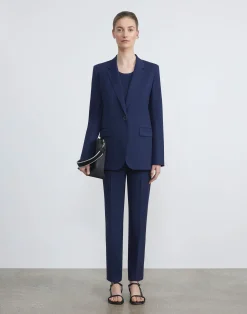 Stretch Wool Clinton Ankle Pant