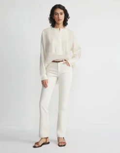 Sustainable Gemma Cloth Voile Pintuck Popover Blouse