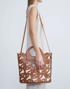 Vachetta Leather 8 Knot Basket Bag—Large