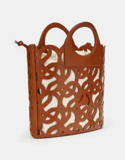 Vachetta Leather 8 Knot Basket Bag—Large