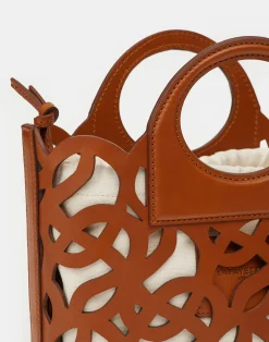 Vachetta Leather 8 Knot Basket Bag—Mini