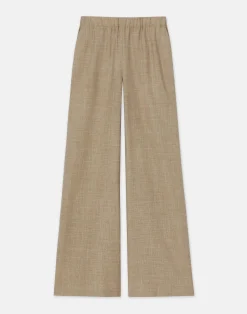 Virgin Wool Silk-Linen Riverside Pant