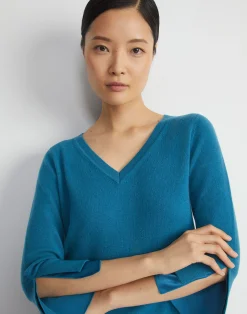 Wool-Cashmere Silk Trimmed Sweater