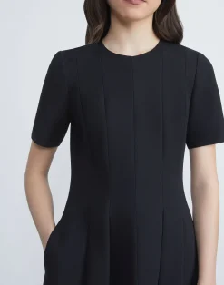 Wool-Silk Crepe Dress