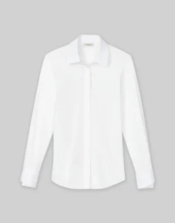 Wright Shirt In Italian Stretch Cotton